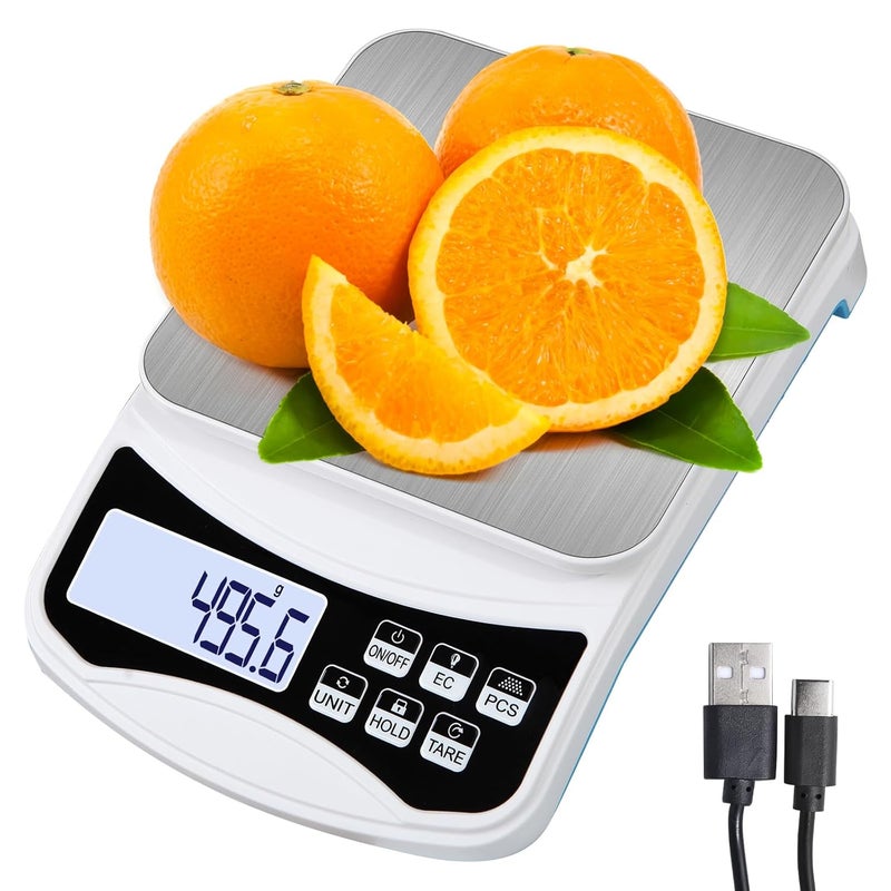 PAKRYS Digital Lab Scale 5000g x 0.1g LCD Display Analytical Balance Jewelry Scale with Charging Precision Electronic Scale Scientific Scale 0.1g Accuracy for Laboratory Kitchen Measurement - Image 1
